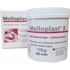 Detax Molloplast B (Permanent soft heatcured relining material) 1 x 170g